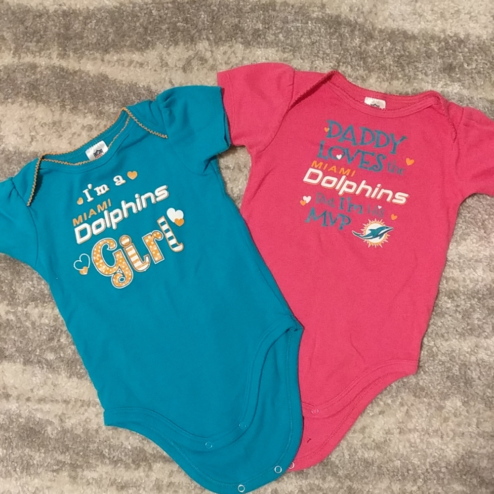Miami Dolphins Onsie Set